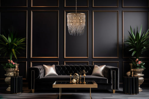 18-Light Brushed Champagne Gold Iron Chandelier