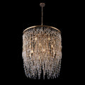 18-Light Brushed Champagne Gold Iron Chandelier