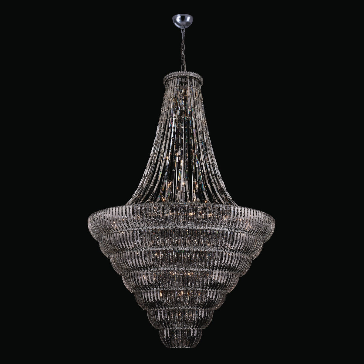94-inch 87-Light Chrome Crystal Chandelier