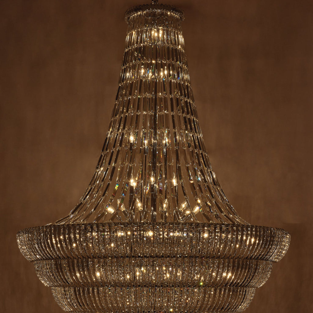 94-inch 87-Light Chrome Crystal Chandelier
