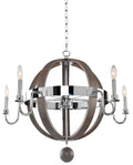 28'' Sharlow 5 Light Polished Chrome Chandelier