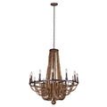 40'' Beechwood 12 Light Royal Mahogany Chandelier