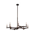 32.5'' Tono 8 Light Vintage Bronze Chandelier