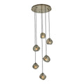 7.5'' Pallina 6 Light Winter Brass Chandelier
