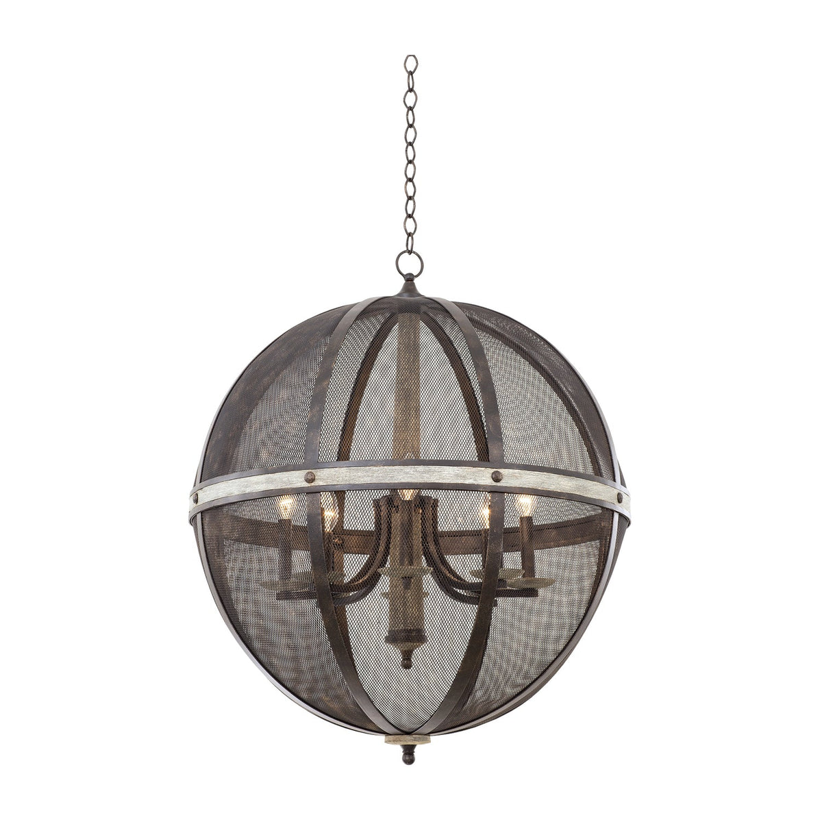 36'' Coronado 8 Light Florence Gold Chandelier