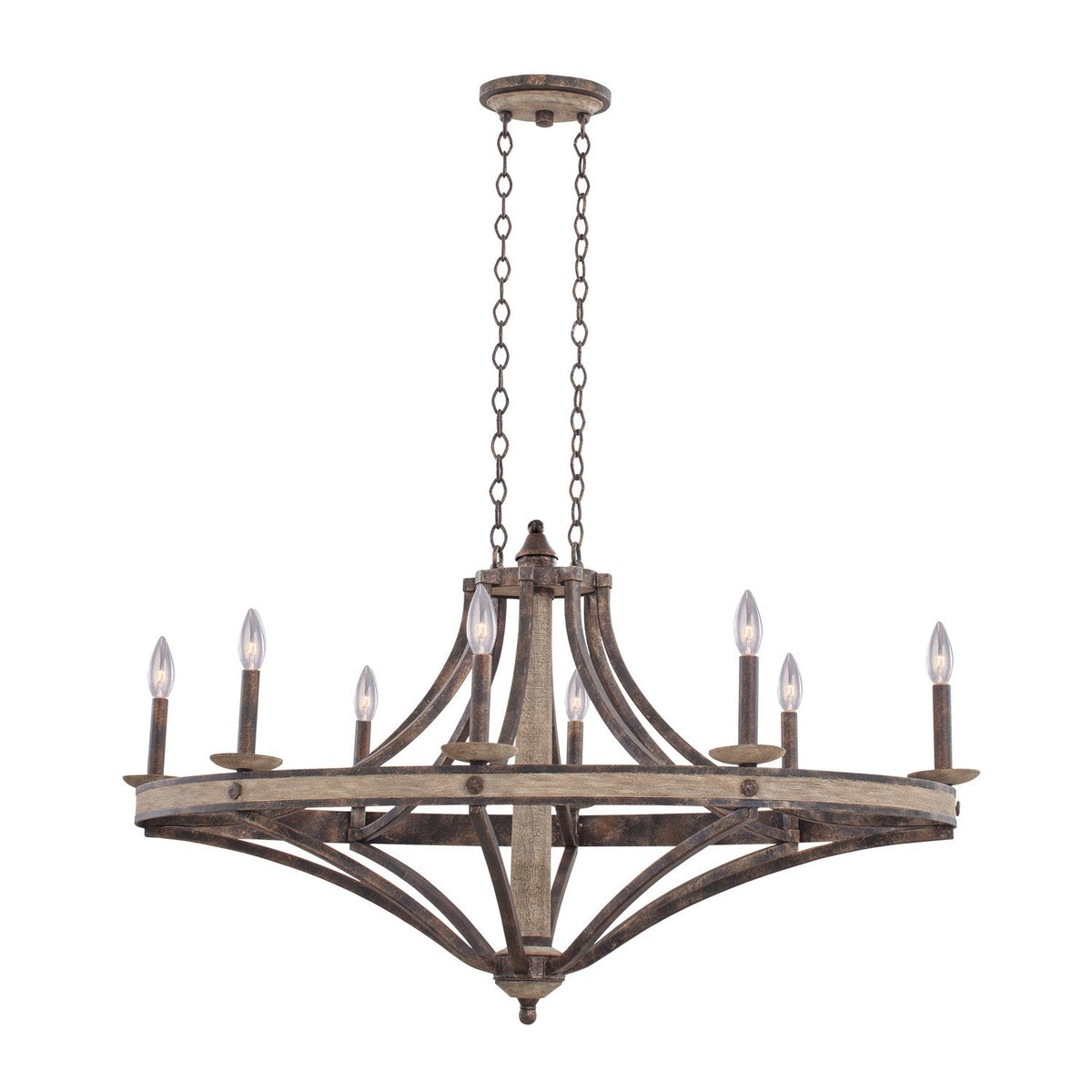 25'' Coronado 8 Light Florence Gold Chandelier