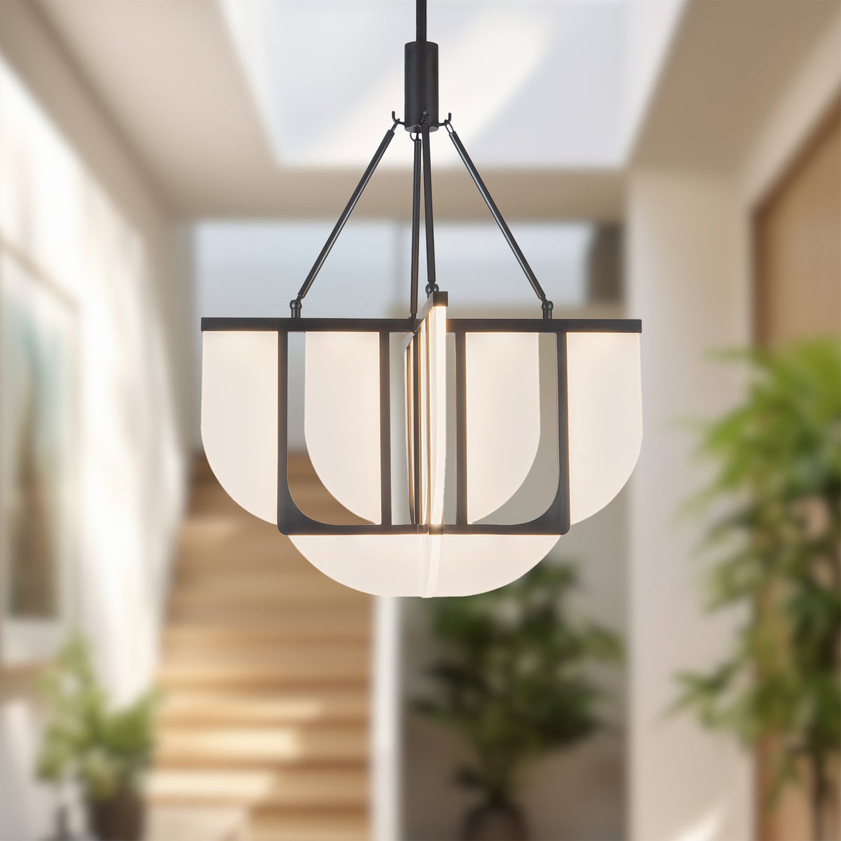 24-in Steel Chandelier