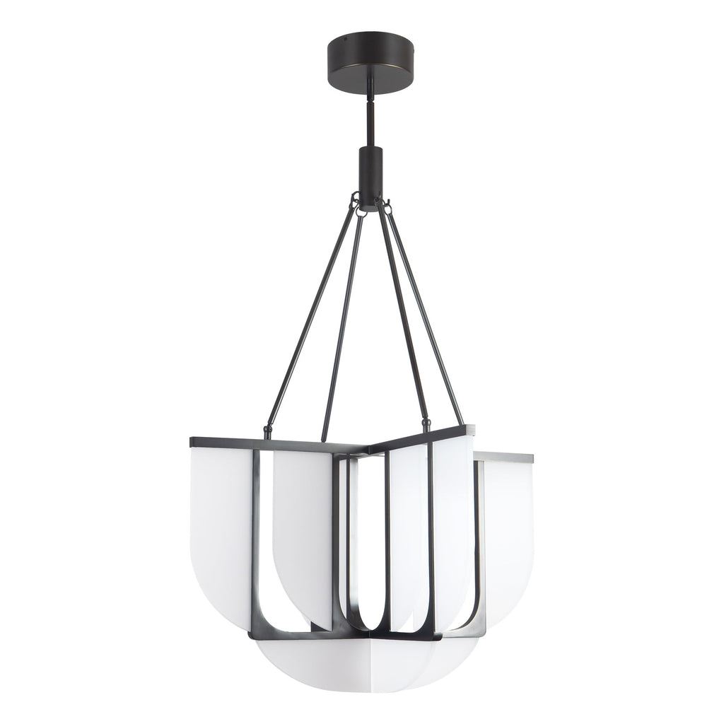 29-in Steel Chandelier