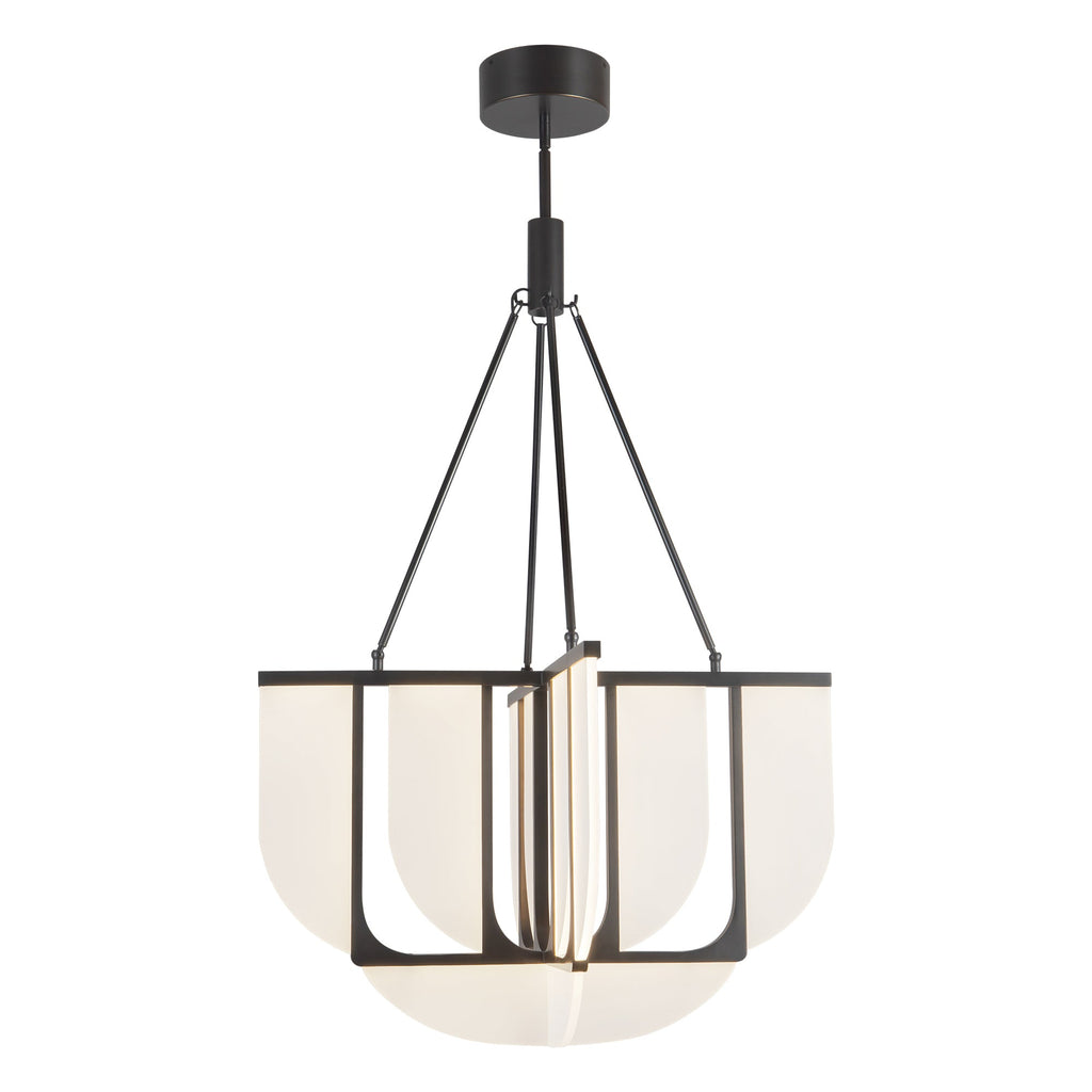29-in Steel Chandelier