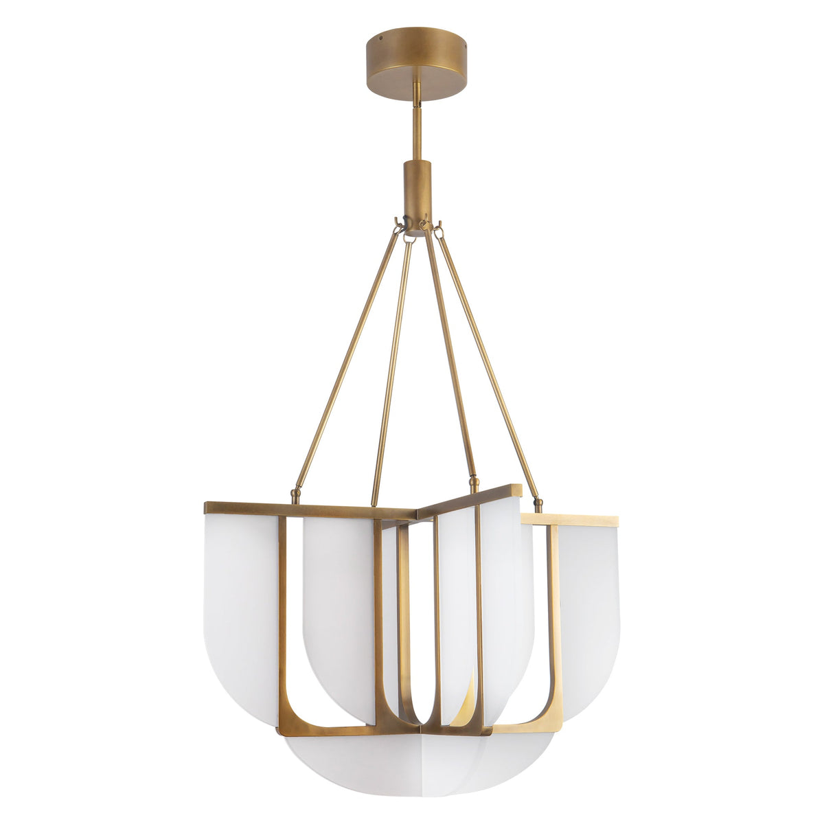 29-in Steel Chandelier