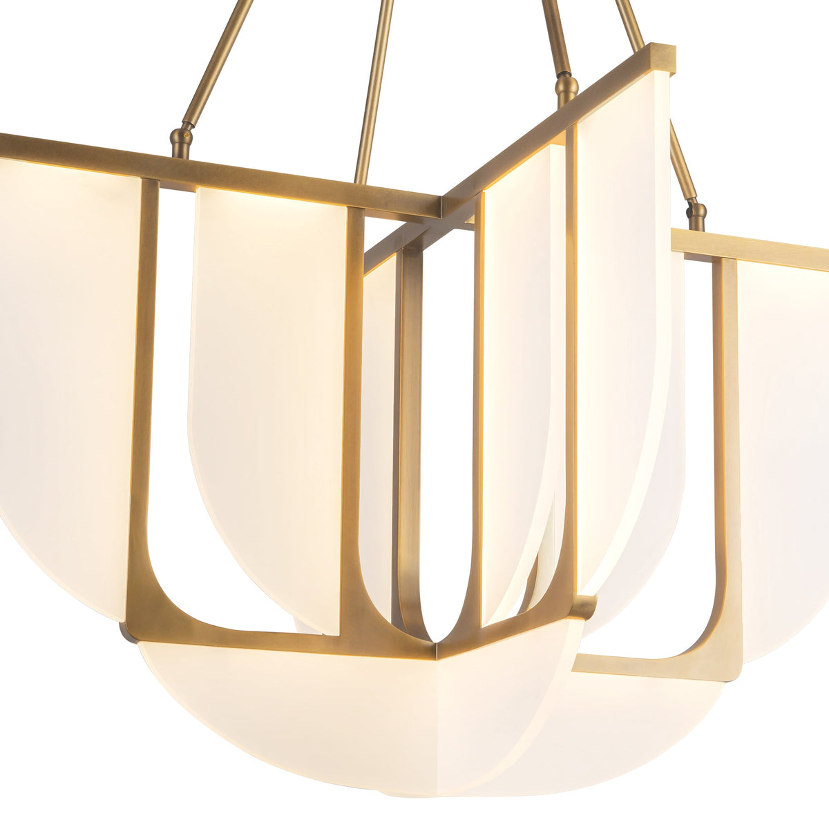 29-in Steel Chandelier