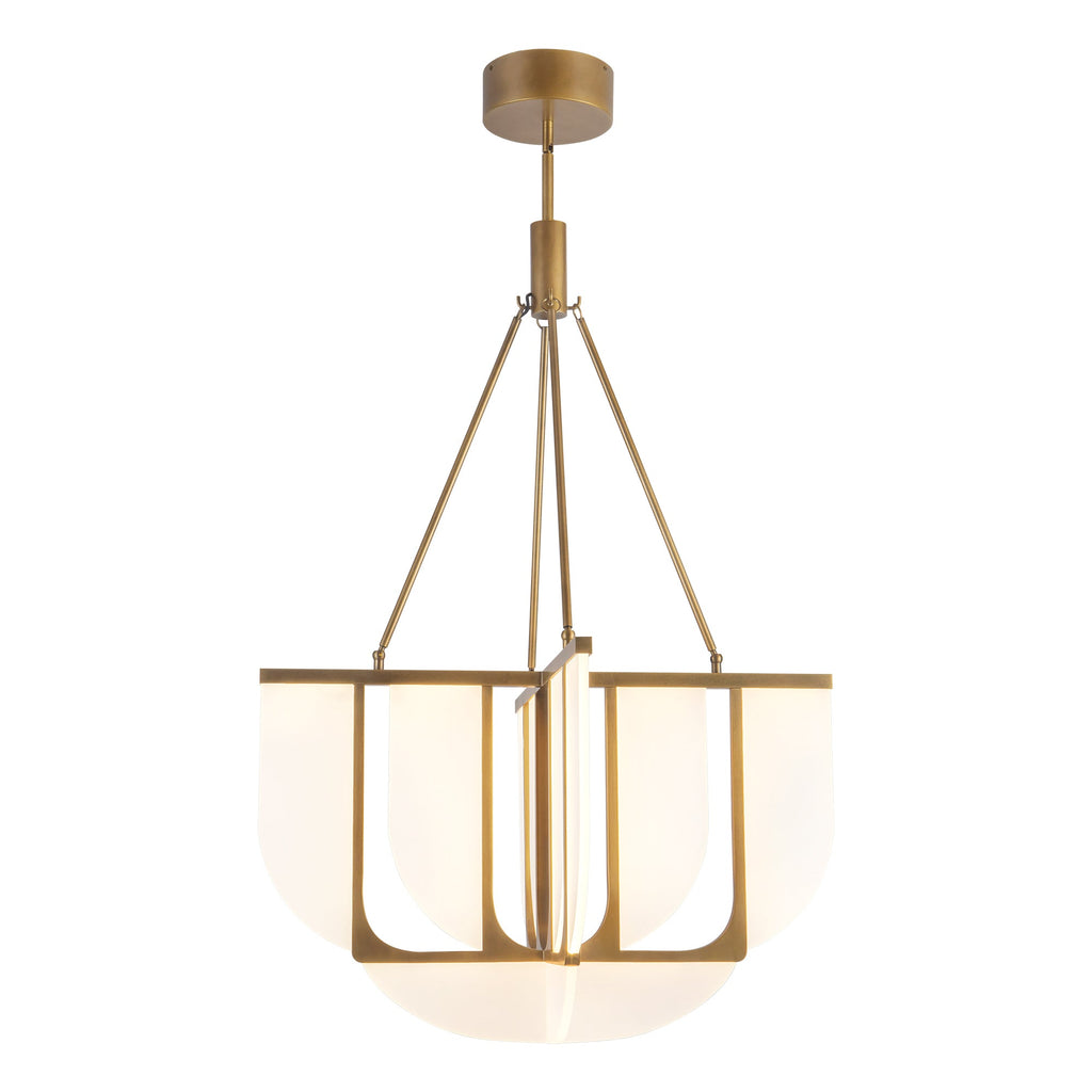 29-in Steel Chandelier