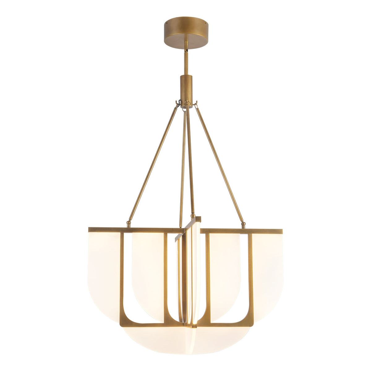 29-in Steel Chandelier