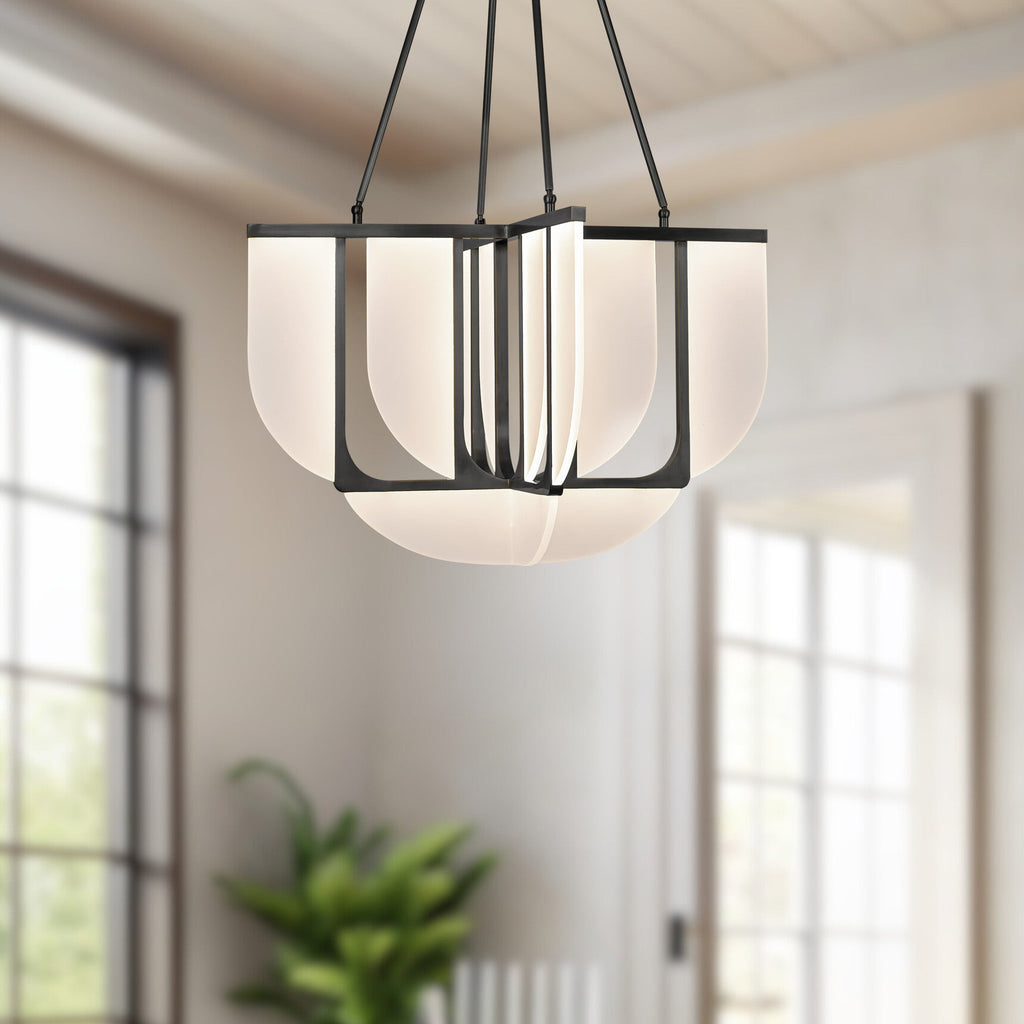 30-in Steel Chandelier