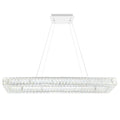 44-inch Chrome Integrated LED Crystal Chandelier
