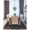 8-Light Chrome Tinted Glass Chandelier