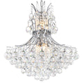 10-Light Chrome Chandelier
