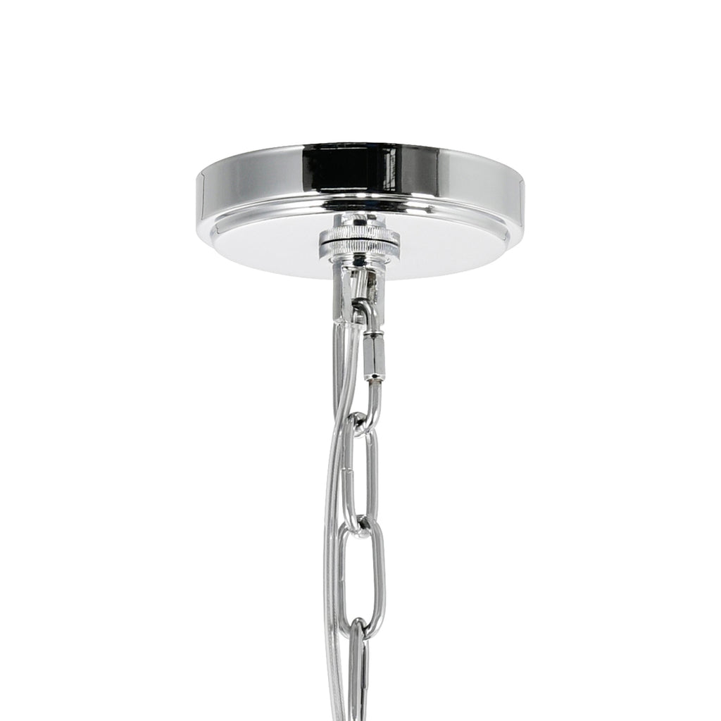 10-Light Chrome Chandelier