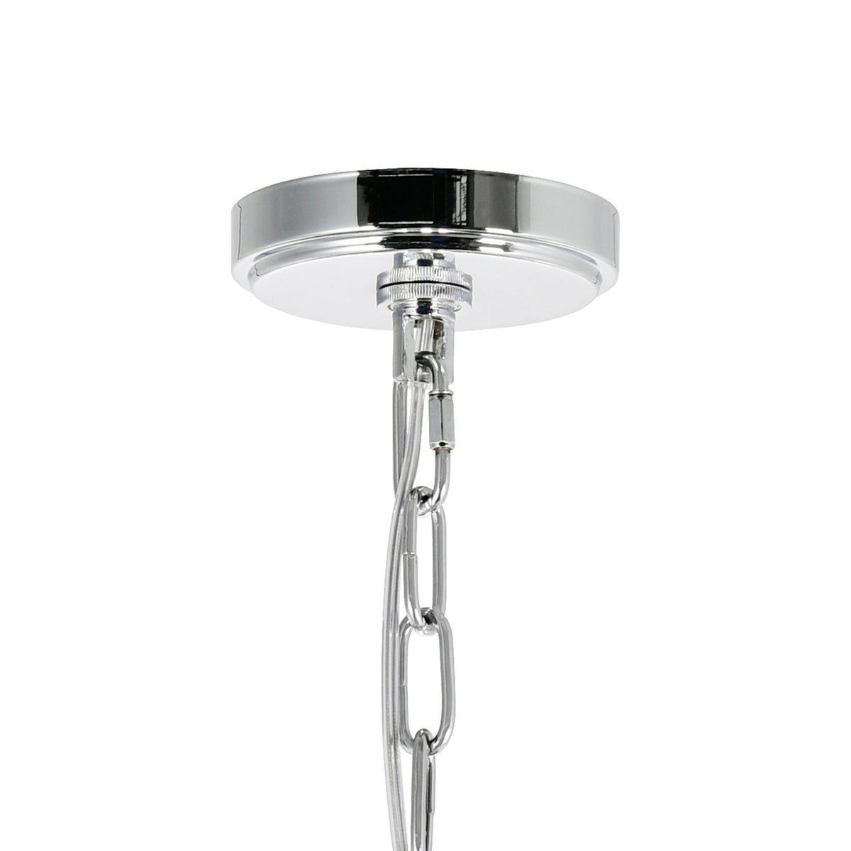10-Light Chrome Chandelier