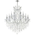 19-Light Chrome Crystal Chandelier