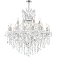 25-Light Chrome Crystal Chandelier