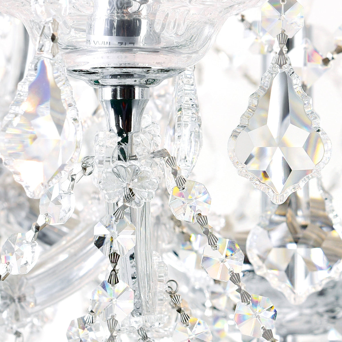 84-Light Chrome Crystal Chandelier