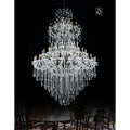 84-Light Chrome Crystal Chandelier
