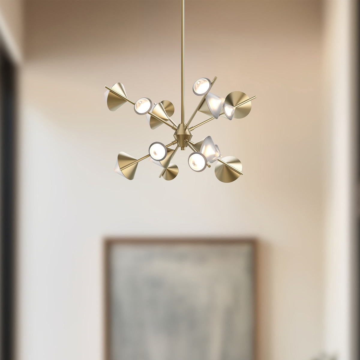 25-in Steel Chandelier