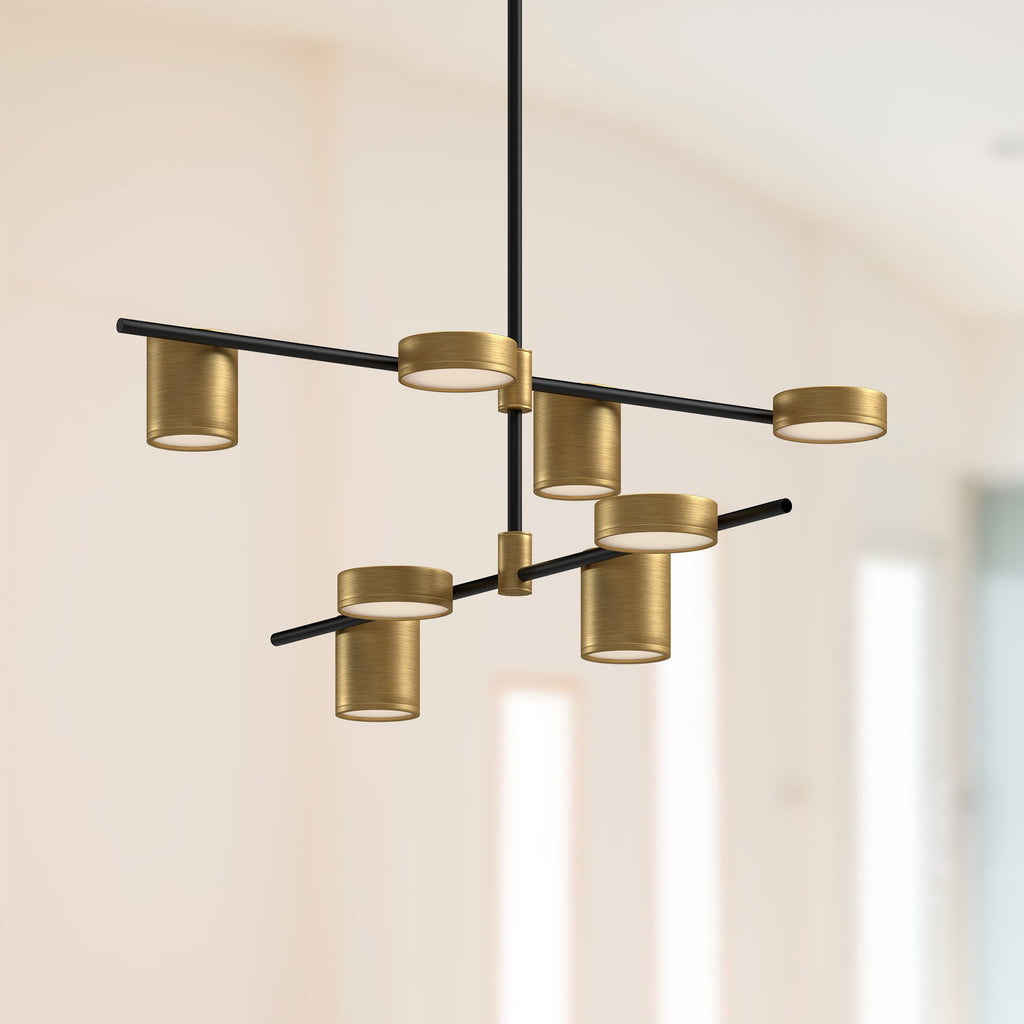 40-in Steel Chandelier