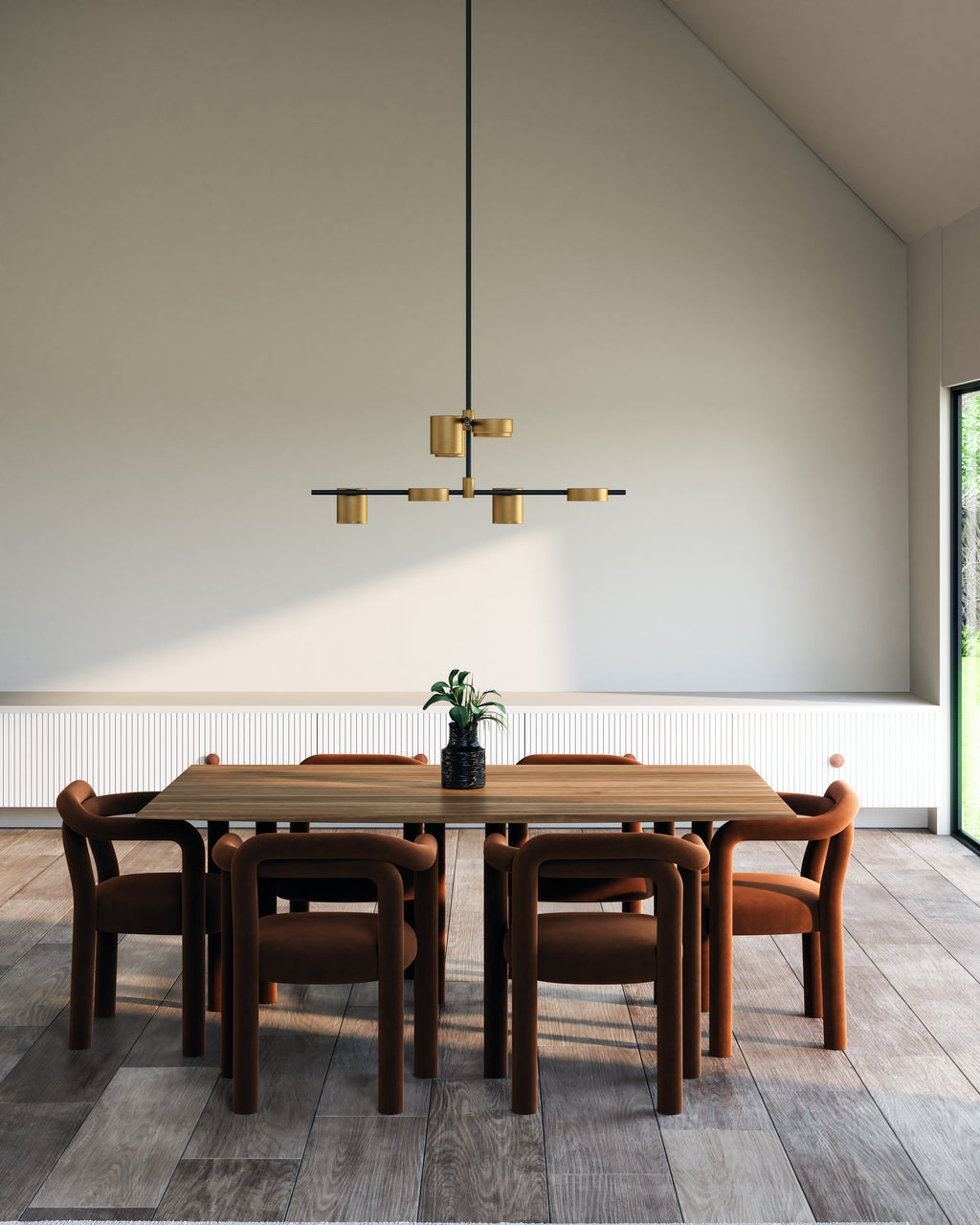 40-in Steel Chandelier