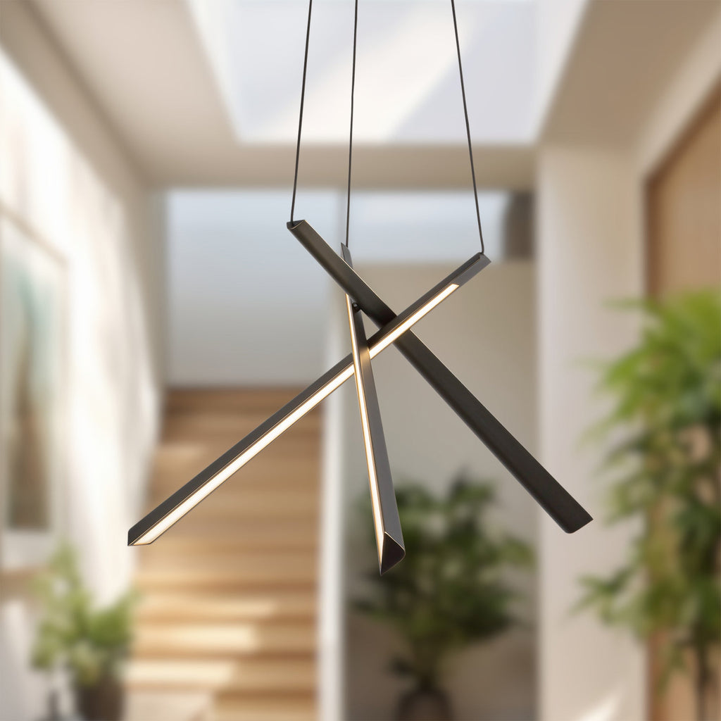 27-in Steel Chandelier