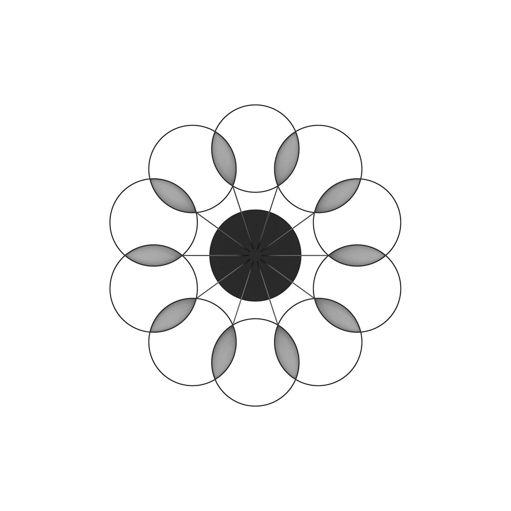 33-in Steel Chandelier