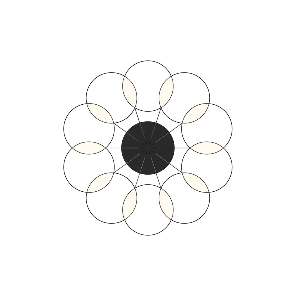 33-in Steel Chandelier