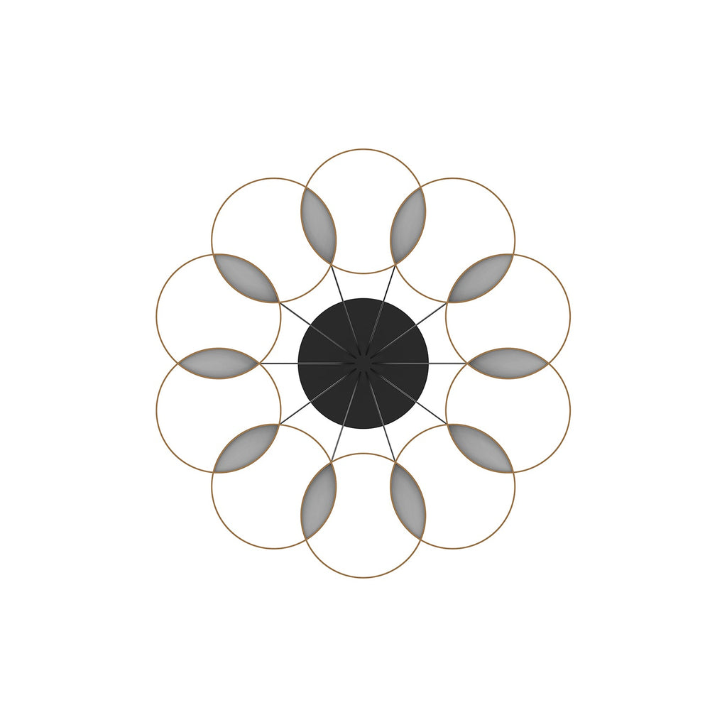 33-in Steel Chandelier