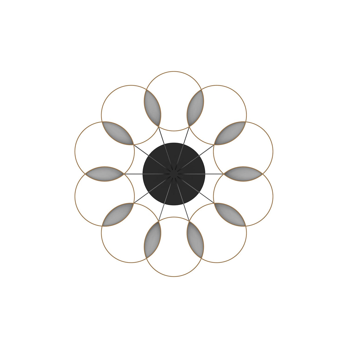 33-in Steel Chandelier