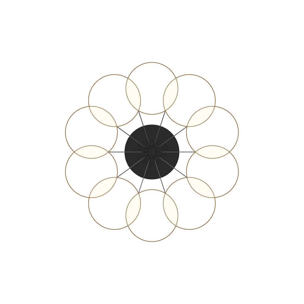 33-in Steel Chandelier