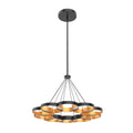 33-in Steel Chandelier