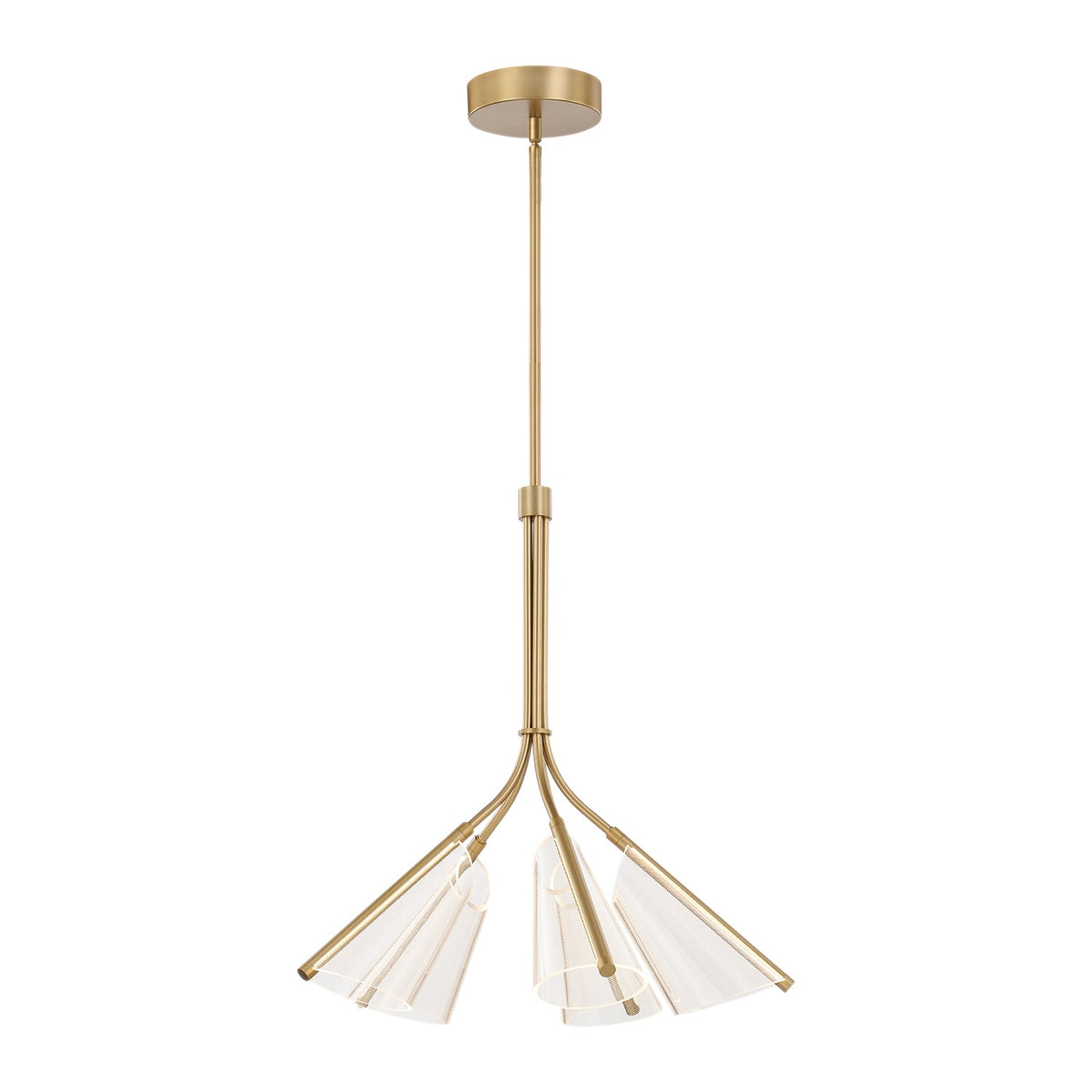 28-in Aluminum Chandelier