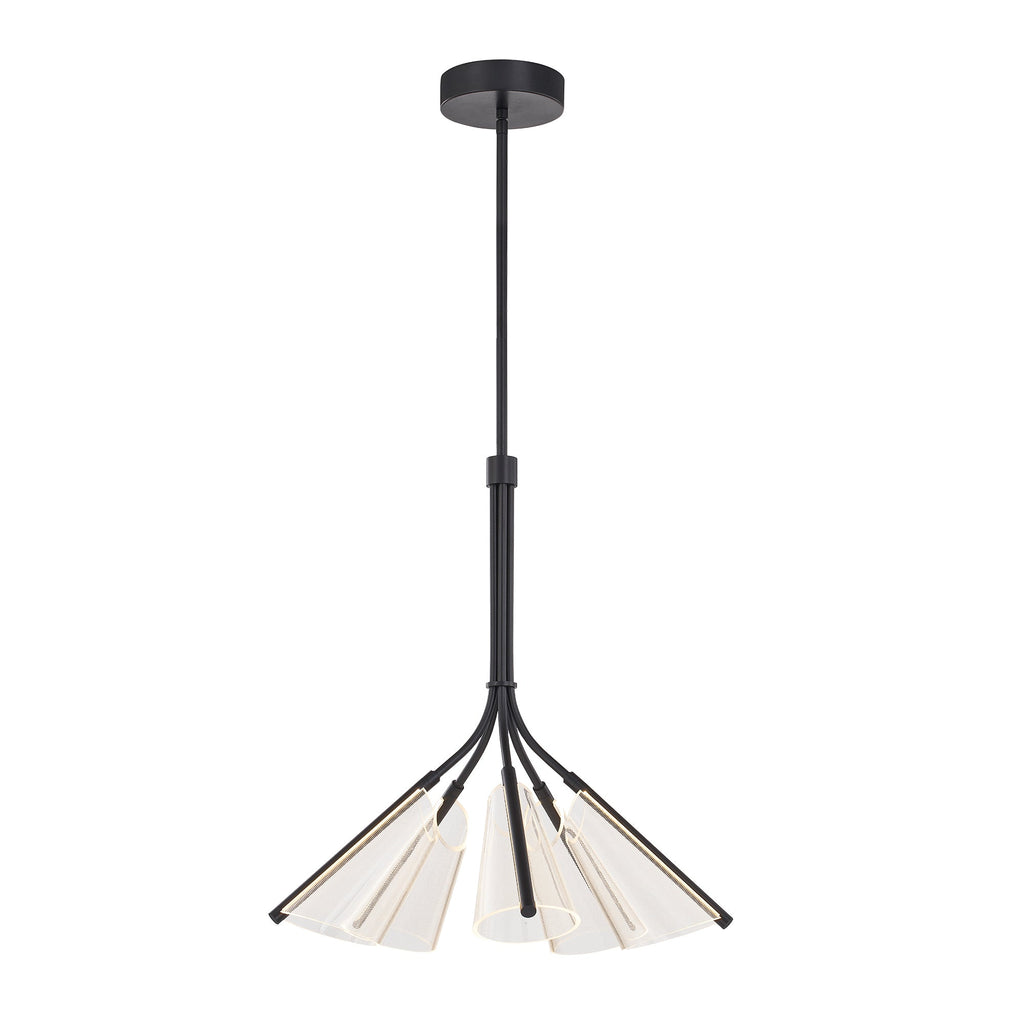 28-in Aluminum Chandelier