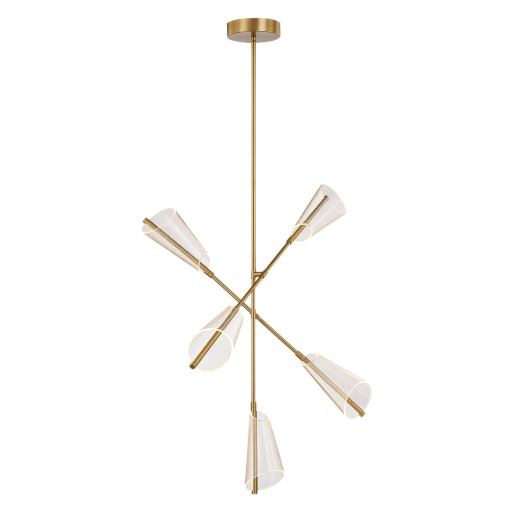 37-in Aluminum Chandelier