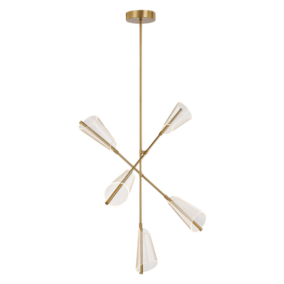 37-in Aluminum Chandelier