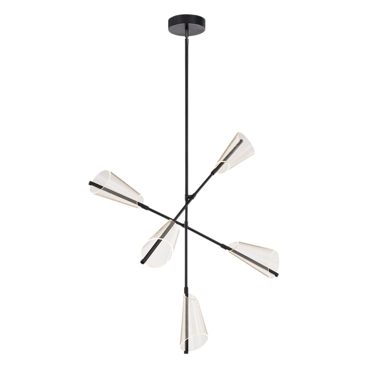 37-in Aluminum Chandelier