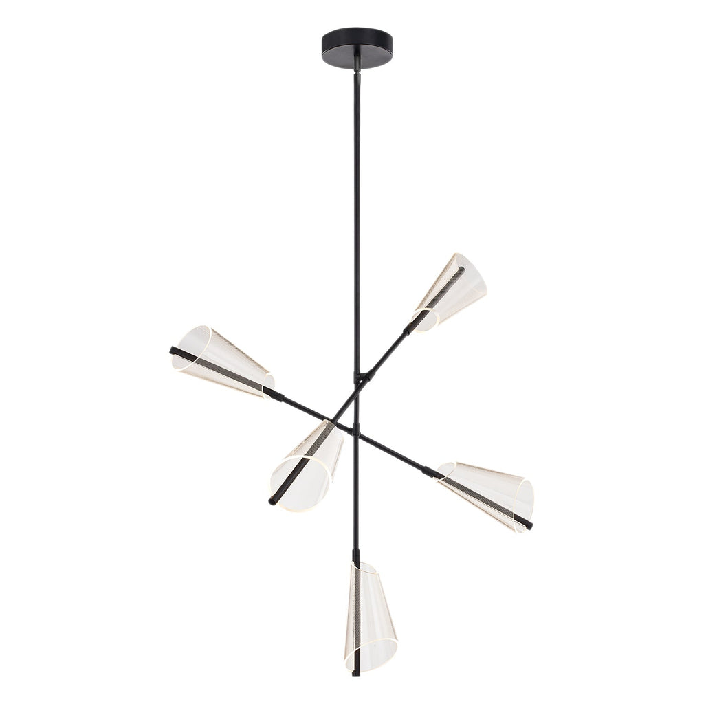 37-in Aluminum Chandelier