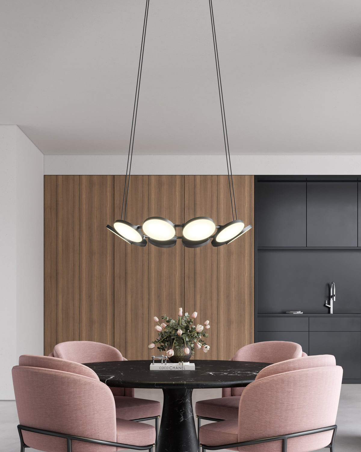 25-in Aluminum Chandelier