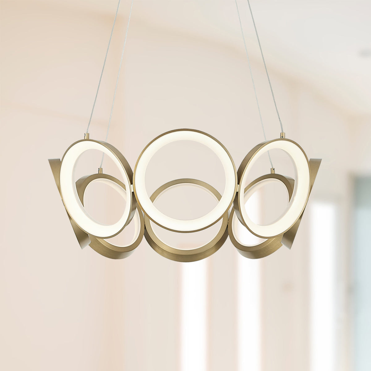 24-in Aluminum Chandelier