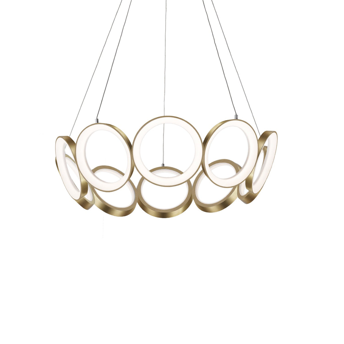 29-in Aluminum Chandelier