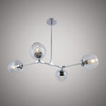 4-Light Chrome Chandelier Dimmable 240W