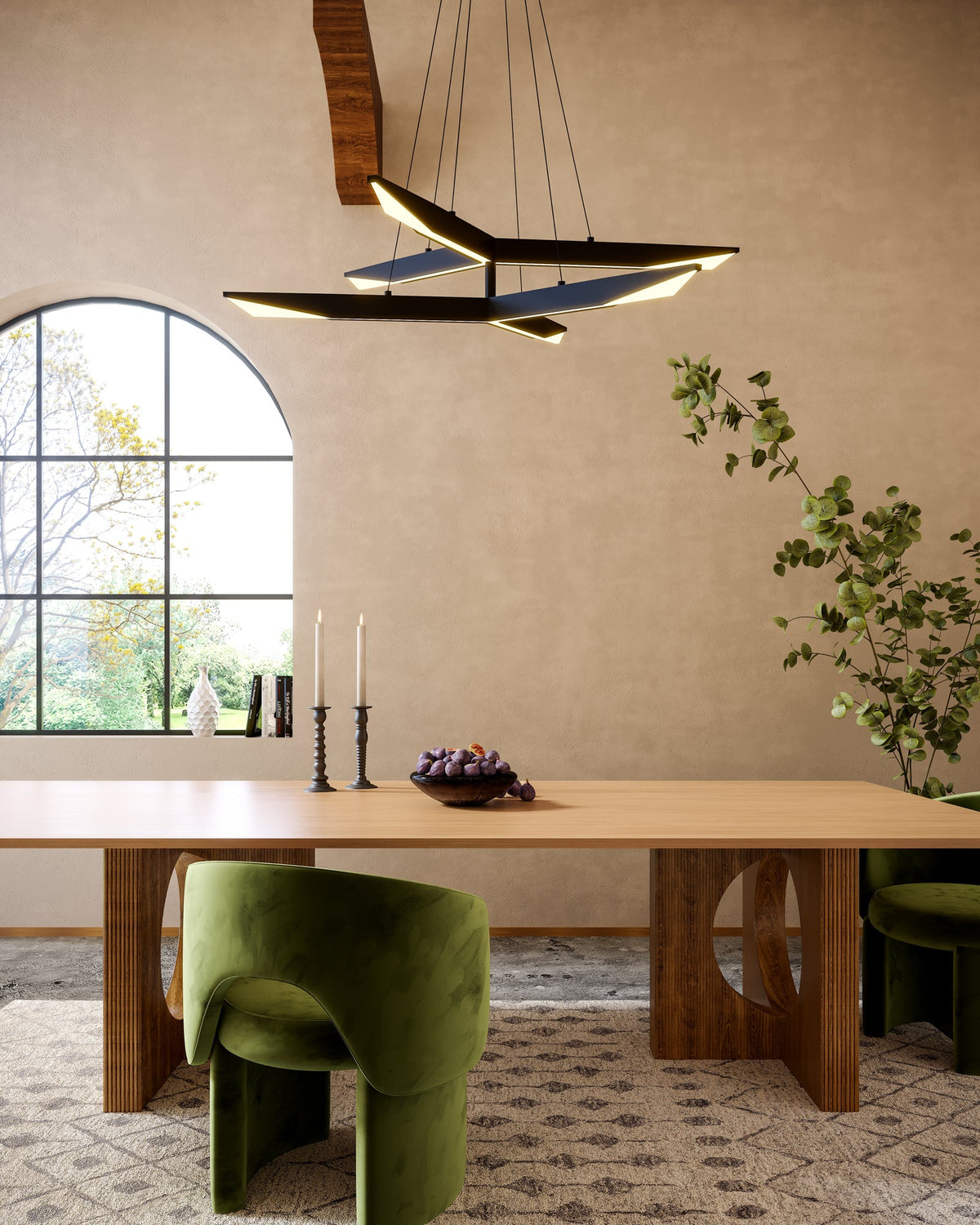 42-in Steel Chandelier