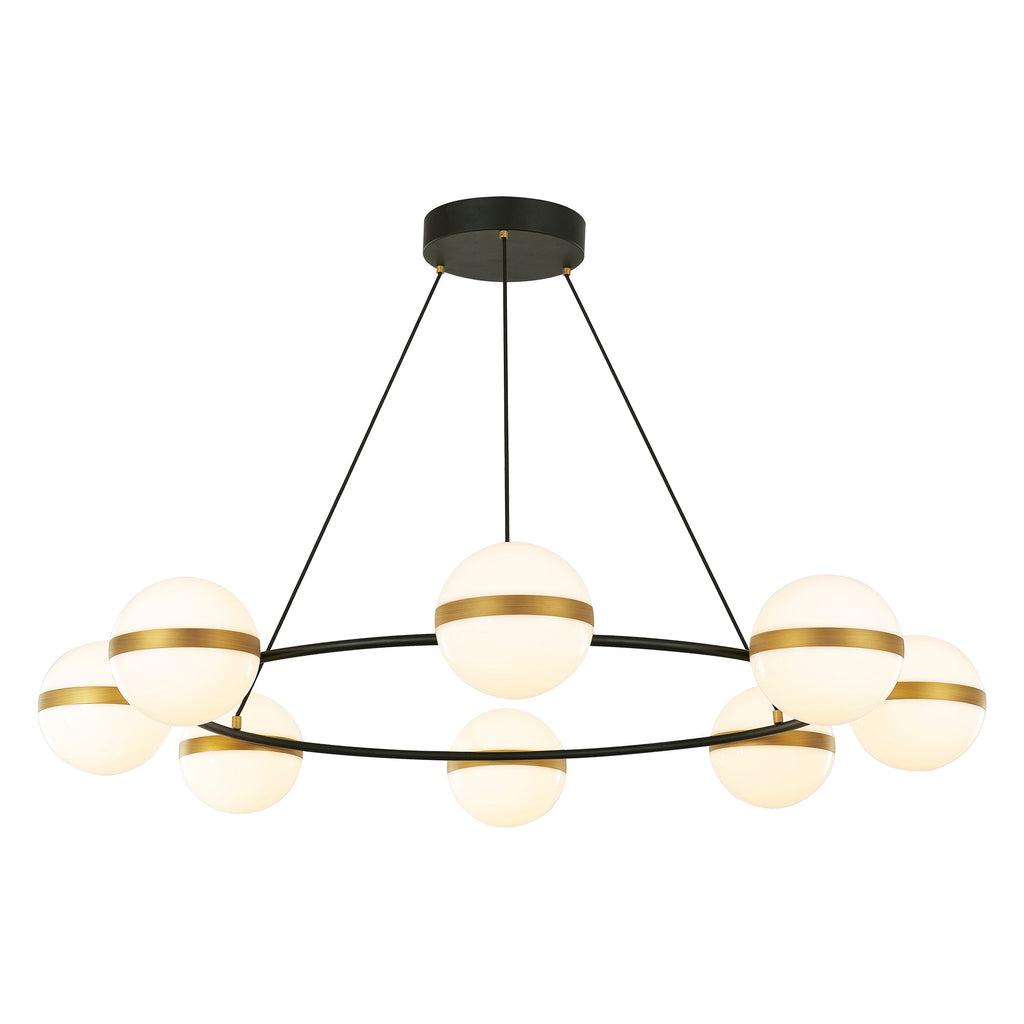44-in Steel Chandelier