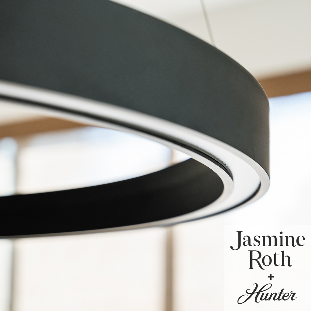 30-inch Matte Black 3000K LED Chandelier